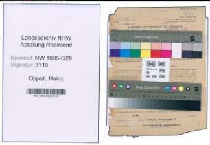 Entnazifizierung Heinz Oppelt , geb. 19.02.1887 (Bahnsekretaer)