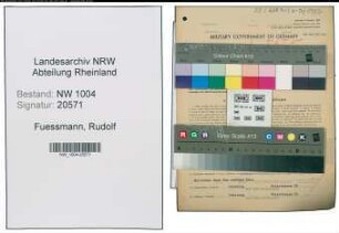 Entnazifizierung Rudolf Fuessmann , geb. 05.05.1909 (Kaufm.Angestellter)