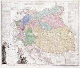 Brion et Maire: Tableau Géographique Et Politique De L'Allemagne. Blatt 3: Carte Des Etats de la Confédération du Rhin. Conformément au traité de paix de Vienne, 14 Octobre 1809. Carte comprenant en entier l'Empire d' Autriche, la Confédération du Rhin, le Duché de Warsovie, au Roi de Saxe, le Royaume de Prusse; les Provinces Illyriennes et autre Etats à l'Empereur des Francais. Roi d'Italie. Par Brion et Maire, Ing. Géog. 1809. avec des changemens on 1811.