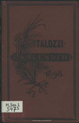 52.1898: Kalender des Sächsischen Pestalozzi-Vereins : auf das Jahr ..
