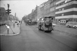 Erneuerung der Fahrbahndecke am Durlacher Tor und damit einhergehende Sperrung für den Autoverkehr