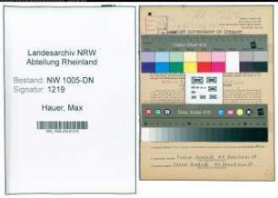 Entnazifizierung Max Hauer , geb. 25.08.1895 (Kesselreiniger)