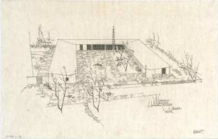 Gsaenger, Gustav; München, Fernpaßstr. 41; Hinterbärenbad- Schule mit Kindertagesstätte - Kinderhort u. Kindergarten (Perspektive)
