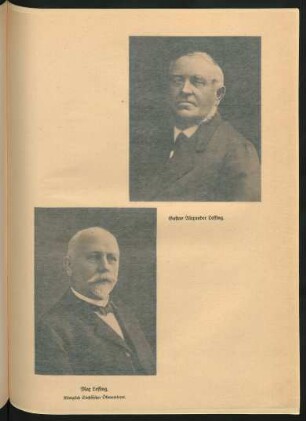 Gustav Alexander Lessing. Max Lessing. Königlich Sächsischer Ökonomierat