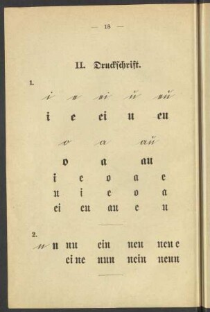 II. Druckschrift