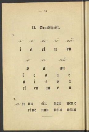 II. Druckschrift