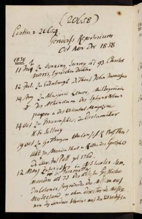 20658-20678, Contin. v. p. 20654 Gersdorfs Repertorium Oct Nov Dec 1838... - Englische Seemacht Dec. 1839