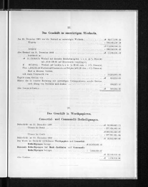 III. Das Geschäft in auswärtigen Wechseln.