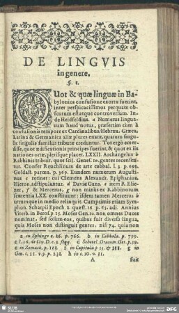 De Linguis in genere
