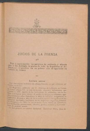 Juicios de la prensa