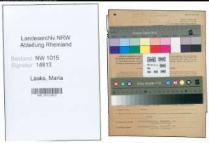 Entnazifizierung Maria Laaks , geb. 21.04.1893 ()