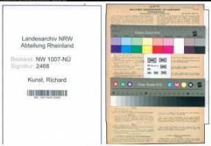 Entnazifizierung Richard Kunst , geb. 03.04.1894 (Mechaniker)