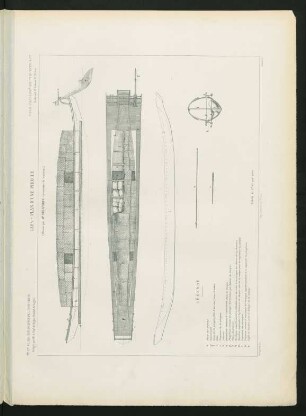 Laos - Plan d'une pirogue