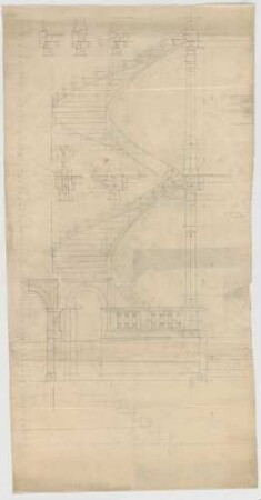Thiersch, August ; München, Schwanthalerstr. 88; Wohnhaus Niedermeier - Schnitt