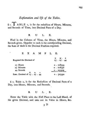 Explanation and Use of the Tables.