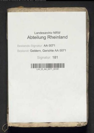 Rechnungen des Hauses Wachtendonk