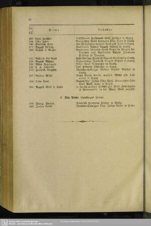 C. Handelsregister : Sitz Posta (Landbezirk Pirna)