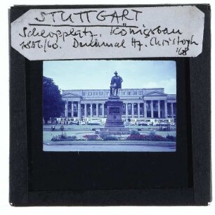 Stuttgart, Schlossplatz,Stuttgart, Königsbau,Stuttgart, Herzog Christoph-Denkmal