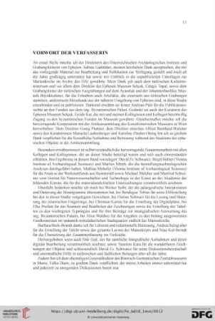 Vorwort der Verfasserin