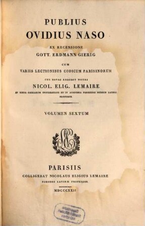 Publius Ovidius Naso, 6