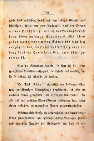 Almer : Innerösterreichische Volksweisen. Aus einer größere Sammlung mitgetheilt von Joh. Gabr. Seidl, 1