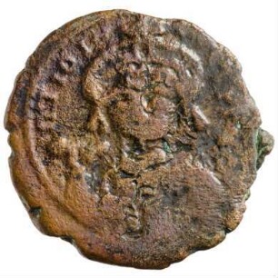 Münze, 10 Nummi, 588 / 589