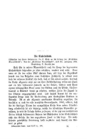 Die Einheitsschule