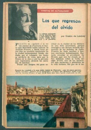 Los que regresan del olvido : Viñetas de actualidad