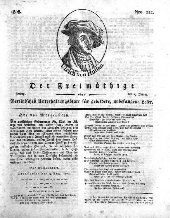 Nro. 121, Freitag, den 17. Junius 1808