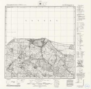 1836 Kühlungsborn, Topographische Karte 1:25000 (4 cm - Karte)