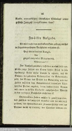 Zwölfte Aufgabe