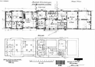Wendlingen (Neckar): Empfangsgeb.Verwaltungsgebäude mit Anbau Grundrisse UG,EG