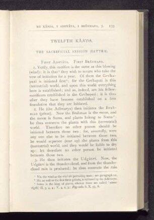 Twelfth Kanda. The Sacrificial Session (Sattra).
