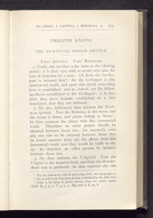 Twelfth Kanda. The Sacrificial Session (Sattra).