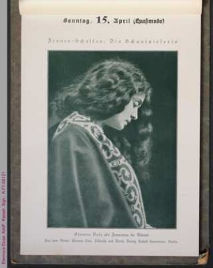 Porträt von Eleonora Duse