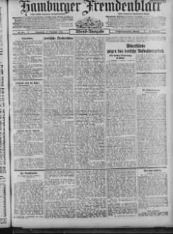 Hamburger Fremdenblatt, Abendausgabe