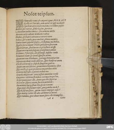 Nosce teipsum.