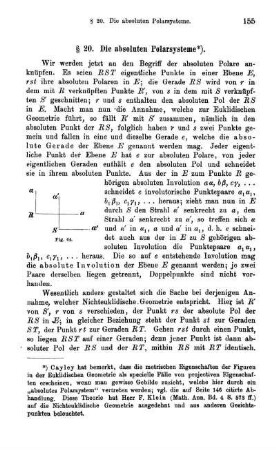 § 20. Die absoluten Polarsysteme.