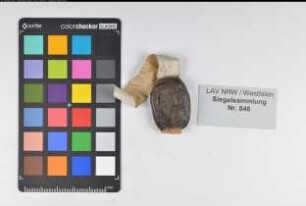 Siegler: Ascheberg zu Rauschenburg, NN von Überlieferungsart: Original. Stoff: Wachs Farbe: braun Form: oval. Durchmesser: 18 Art: Typ: Umschrift: