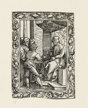 Christus vor Hannas, Blatt 18 der Folge "Passion Christi"