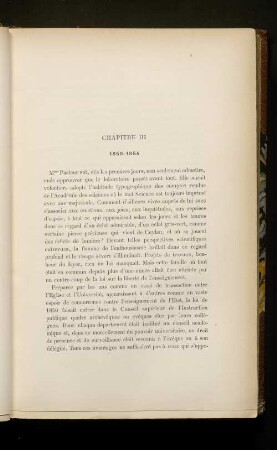 Chapitre III 1850-1854