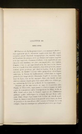 Chapitre III 1850-1854