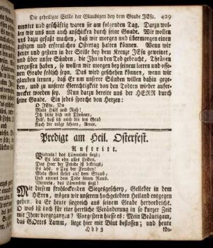 Predigt am Heil. Osterfest. - Predigt am Sonntag Misericordias Domini.
