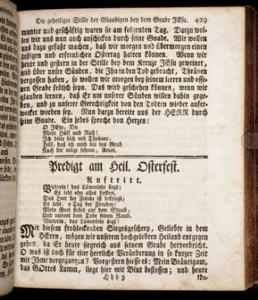 Predigt am Heil. Osterfest. - Predigt am Sonntag Misericordias Domini.