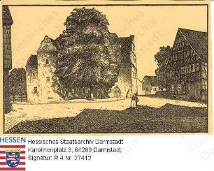 Pfungstadt, Rathaus / erbaut 1614