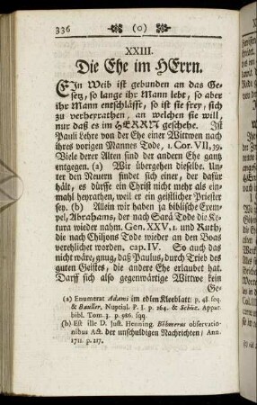 XXIII. Die Ehe im Herrn. - XXIV. Die sich selbst verdammende Winckel-Ehe.