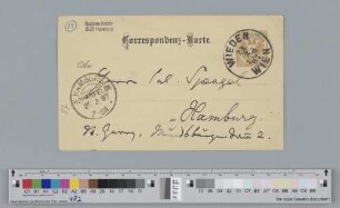 Postkarte an Julius Spengel