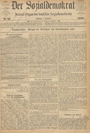 No 49. Sonntag, 5. Dezember. 1880.
