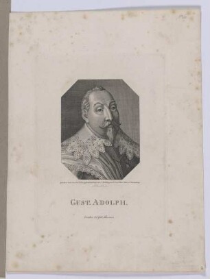 Bildnis des Gust. Adolph, König von Schweden