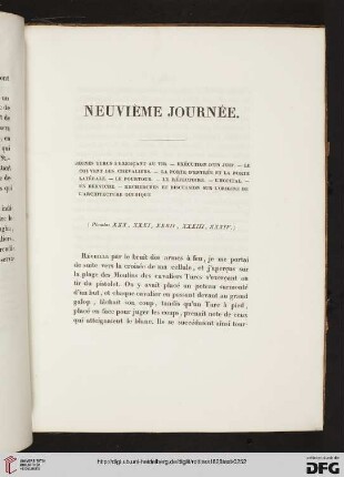 Neuvième journée